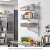 Thumbnail image #2 for Metro Super Erecta Chrome-Plated 3-Tier Mid Unit Post-Type Wall Mount for 24-Inch Shelves
