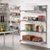 Thumbnail image #3 for Cambro Camshelving Premium 4-Tier Add-On Shelving Unit, 21 x 30 x 72 Inches, Louvered & Solid, Speckled Gray