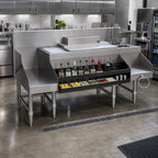 Thumbnail image #2 for Eagle Group Spec-Bar CCS-66-4 66-Inch Stainless Steel Underbar Ice Bin/Cocktail Station with Blender Station and Sink, 125-lb. Ice Capacity
