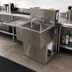 Thumbnail image #3 for BK Resources Slim-Line Two-Compartment Underbar Sink with Left Drainboard, 36 Inch Wide