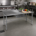 Thumbnail image #2 for Eagle Group Budget Series Stainless Steel Work Table with 1-1/2-Inch Rear Up-Turn, 48 x 24 Inches