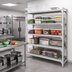 Thumbnail image #3 for Cambro Camshelving Premium 5-Tier Vented Polymer Add-On Shelving Unit, 24 x 42 x 84 Inches