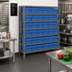 Thumbnail image #2 for Quantum Heavy-Duty Stationary Wire Shelving Unit with 7 Shelves and 36 Bins, 36 x 12 x 39 Inches