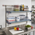 Thumbnail image #2 for Metro SmartWall Life Two-Shelf Wall-Mounted Shelving Kit with 304 Stainless Steel Components and Polymer Shelves