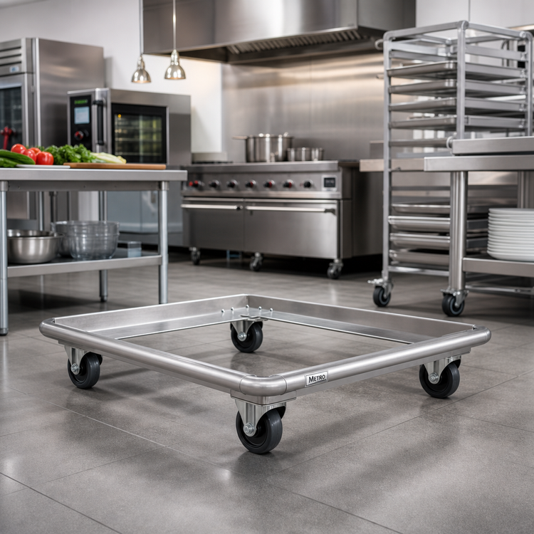 Product image #2 for Metro 42 Inch x 24 Inch Stainless Steel Truck Dolly Frame with Wraparound Bumper