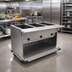 Thumbnail image #2 for Spec-Master PHT4OB-208 4-Well Electric Portable Hot Food Table with Open Base
