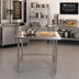 Thumbnail image #2 for Eagle Deluxe Series 30 x 30 Stainless Steel Flat Top Work Table with Tubular Base
