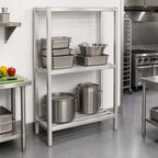 Thumbnail image #2 for Channel Manufacturing Lifetime Tough ED2054-2 Tubular Aluminum Dunnage Shelving, 2-Shelf, 54 x 20 x 64 Inches, Fully Assembled