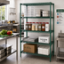 Thumbnail image #3 for Metro Super Erecta Stationary Starter Wire Shelving Unit, 30W x 24D x 63H, 4 Shelves, Metroseal 3 Epoxy-Coated Green