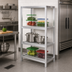 Thumbnail image #2 for Channel Manufacturing ED2042-3 All-Welded Tubular Aluminum Dunnage Shelving, 3-Shelf, 42 x 20 x 64 Inches