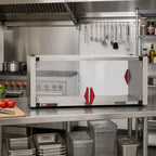 Thumbnail image #3 for Metro Super Erecta® Hot HS1842-EKIT Enclosed Heated Shelf Kit, 42 in x 18 in, 120V, Adjustable Thermostat, Clear Doors