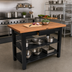 Thumbnail image #3 for John Boos Appalachian Oak Country Work Table with Slatted Undershelf, 60 x 30 x 34-3/4 Inches
