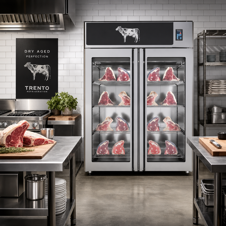 Product image #2 for Trento Stagionello Dry Age 3.0 Dry Aging Cabinet, 49.5 Cu. Ft., 2 Hinged Glass Doors