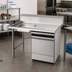 Thumbnail image #2 for Advance Tabco Undercounter Stainless Steel Dish Table with Left Sink Bowl, 48 x 30 Inch