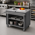 Thumbnail image #2 for Randell RANFG ST-2S Mobile Modular Utility Station with Open Shelf Base