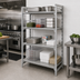 Thumbnail image #3 for Cambro Camshelving Premium 5-Shelf Solid Stationary Starter Unit, 18 x 30 x 84 Inches, Speckled Gray