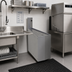 Thumbnail image #2 for Underbar Outside Front Corner Drainboard with Backsplash, 24-Inch Deep, 15° Angle, Stainless Steel, No Legs
