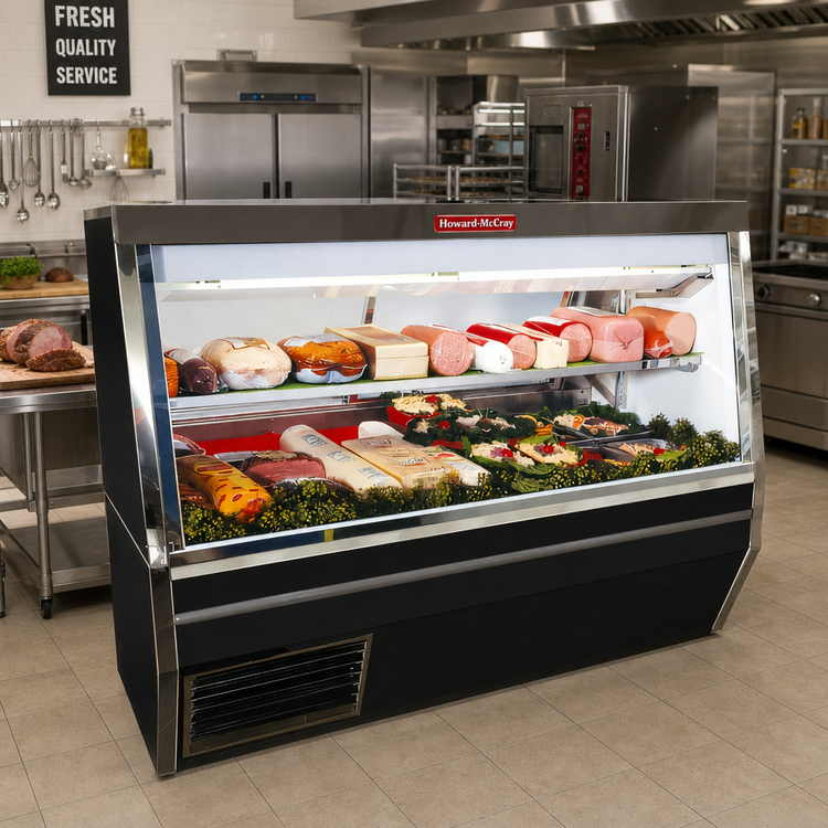 Product image #2 for Howard-McCray 34N Series 120-Inch Double Duty Self-Contained Deli Meat & Cheese Service Case with LED Lighting
