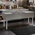 Thumbnail image #2 for Eagle Group 2200 Series Three-Compartment Underbar Sink Unit with Drainboards, 60 x 24 x 33-1/2 Inches