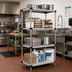 Thumbnail image #2 for Quantum 4-Shelf Solid Stainless Steel Stationary Shelving Starter Kit, 24
