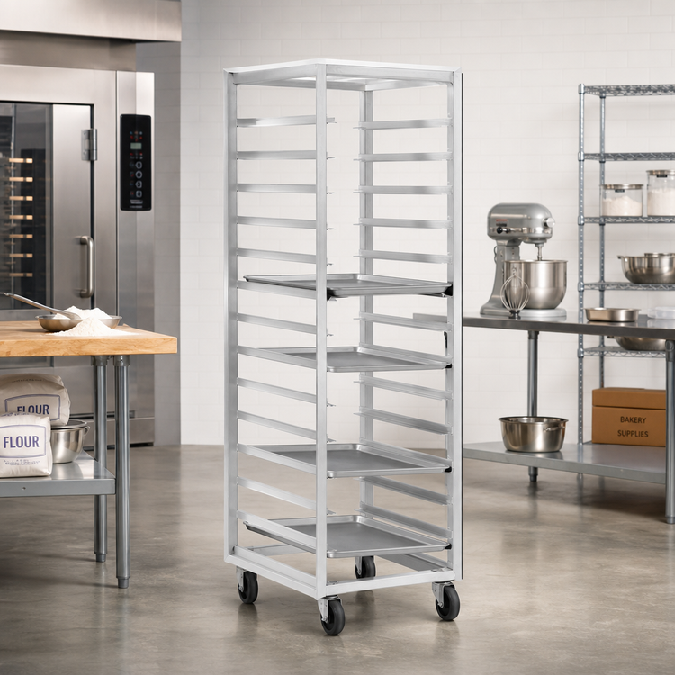 Product image #2 for Channel Manufacturing Single Section End-Load Stainless Steel Bun Pan Oven Rack, 15-Pan Capacity
