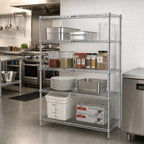 Thumbnail image #2 for Metro Super Erecta AN546C 42"W x 24"D x 63"H Chrome-Plated Add-On Wire Shelving Unit with 4 Shelves