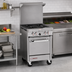 Thumbnail image #2 for Southbend S-Series 24-Inch Gas Restaurant Range with 4 Open Burners, Space Saver Oven, and Hi-Shelf Backriser