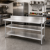 Thumbnail image #2 for Eagle Group Adjustable Galvanized Work Table Undershelf, 96