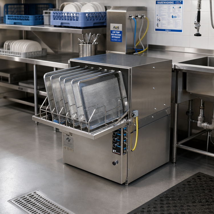 Product image #2 for American Dish Service ET-AF-3-PH-S Undercounter Low Temp Chemical Sanitizing Dishwasher