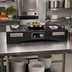 Thumbnail image #2 for TableCraft Single-Burner Induction Countertop Station Kit with Cooling Plates, 120V, Translucent Black