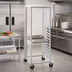 Thumbnail image #2 for Channel Manufacturing Stainless Steel Side-Load Mobile Steam Table Pan Rack, 22 Pan Capacity, 24 x 26 x 64 Inches