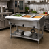 Thumbnail image #2 for Advance Tabco Triumph Supreme Electric Hot Food Table, 3-Well, 120V, Open Shelf Base