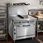 Thumbnail image #2 for Imperial (Middleby) Spec Series IHR-GT18-1HT-M 36-Inch Countertop Modular Gas Range with 18-Inch Thermostatic Griddle and 18-Inch Hot Top