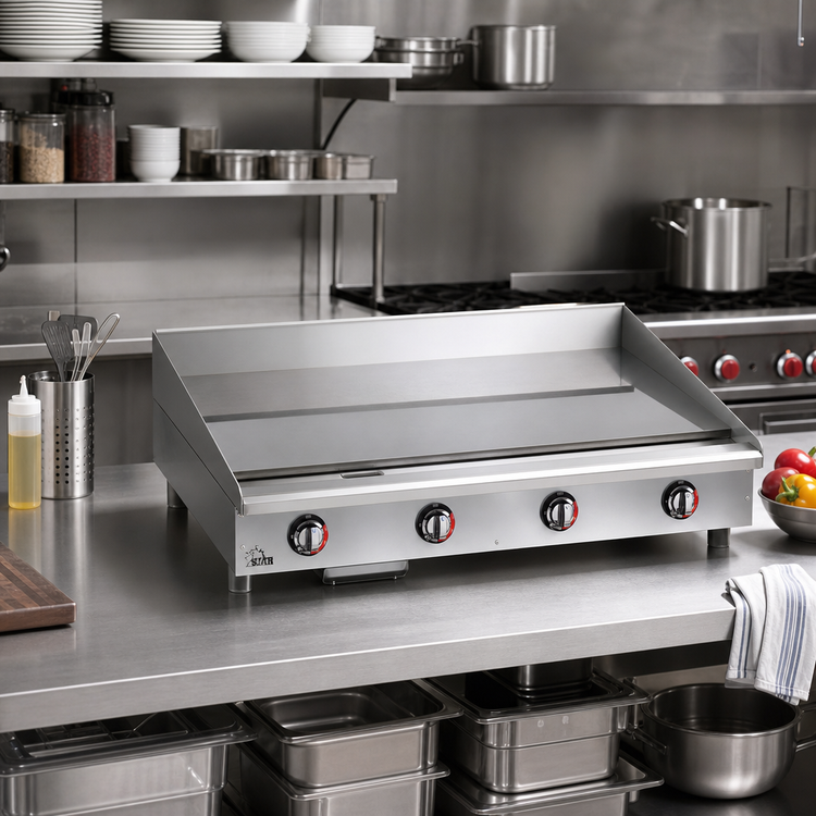 Product image #3 for Star-Max Heavy Duty 48-Inch Electric Countertop Chrome Plate Griddle