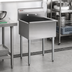 Thumbnail image #2 for Eagle Group One-Compartment Utility Sink with 24 x 24 x 13-3/8-Inch Bowl, 16-Gauge 430 Stainless Steel