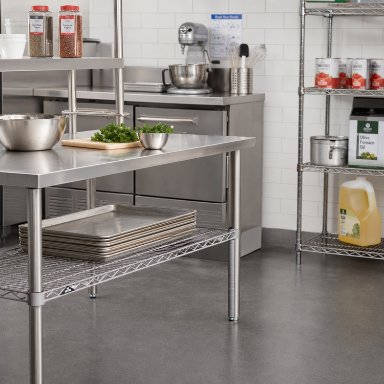 Product image #2 for Metro Super Erecta 36"W x 30"D Wire Shelf, Metroseal Gray Epoxy-Coated with Microban