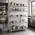 Thumbnail image #2 for EAGLEbrite 5-Tier Add-On Wire Shelving Unit, 72W x 21D x 86H, Zinc Finish