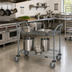 Thumbnail image #2 for Quantum Gray Epoxy 2-Shelf Utility Bus Cart with U-Handles and 1200 lb Capacity