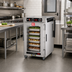 Thumbnail image #3 for Metro HotBlox Narrow 8-Pan Pass-Thru Undercounter Insulated Holding Cabinet with Clear Front & Rear Doors