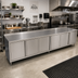 Thumbnail image #2 for John Boos 144-inch x 24-inch Enclosed Work Table with Cabinet Base, 14-Gauge 300-Series Stainless Steel Top, 1-1/2-Inch Rear Riser