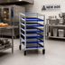 Thumbnail image #2 for New Age Mobile Half-Size Aluminum Bun Pan Rack, 6 Pan Capacity