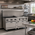 Thumbnail image #2 for Vulcan Endurance 72-Inch Gas Restaurant Range with 6 Burners, 36-Inch Griddle, Standard Oven, and Convection Oven