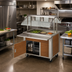 Thumbnail image #2 for DineXpress DXP6CI 6-Well Mobile Full-Size Ice-Cooled Cold Food Counter
