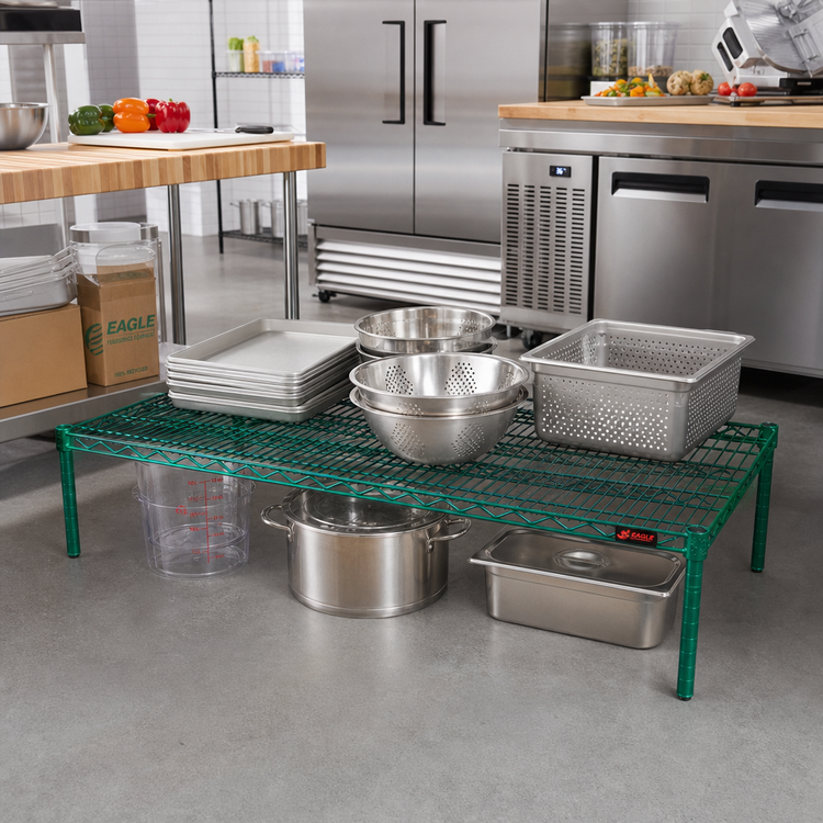 Product image #2 for Eagle Group EAGLEgard 60" x 30" QuadTruss Wire Shelf, 600 lb. Capacity