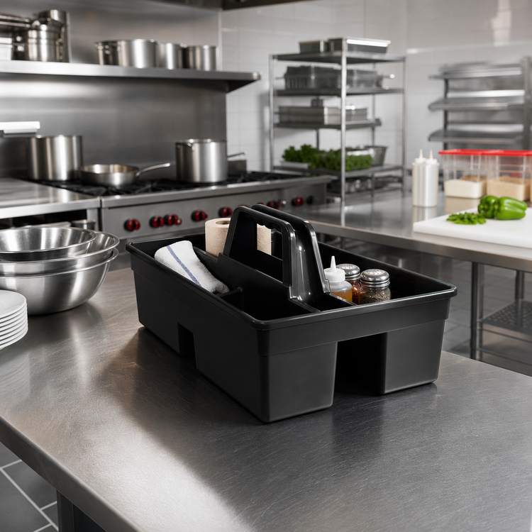Product image #2 for Rubbermaid Commercial Executive Black Plastic Carry Caddy
