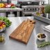 Thumbnail image #2 for Olive Wood Rectangular Serving Board with Handle, 10-3/4 Inch Overall Length