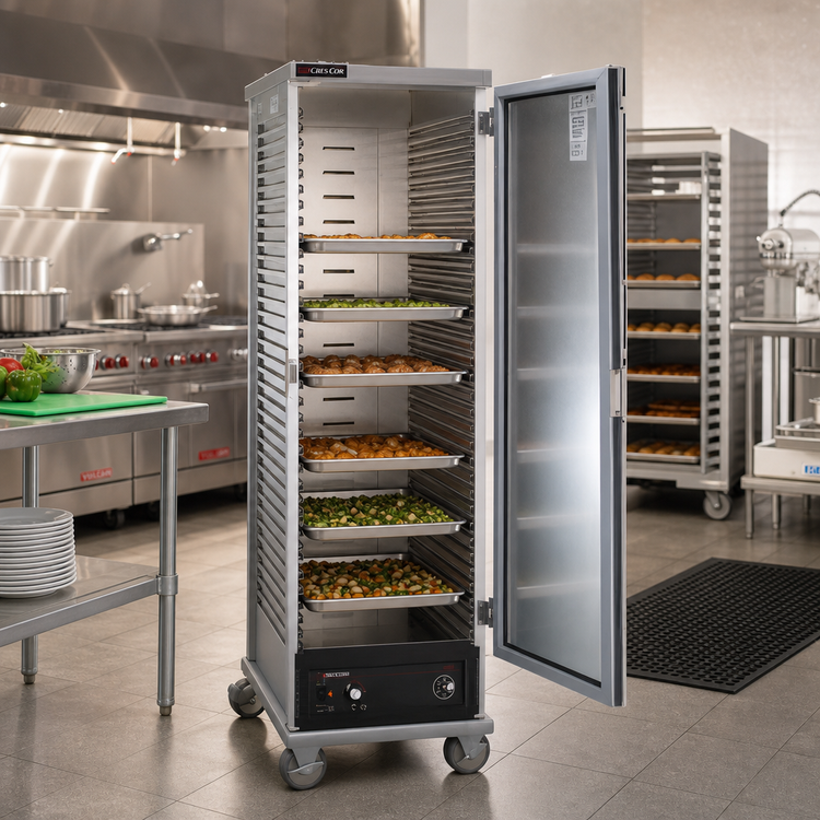 Product image #2 for Cres Cor Mobile Non-Insulated Heated Holding Cabinet, 34 Pan Capacity