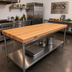 Thumbnail image #2 for John Boos Appalachian Red Oak Edge Grain Island Countertop, 84 x 32 Inch, 1-1/2 Inch Thick, Varnique Finish