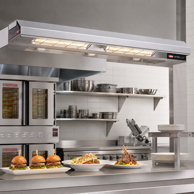 Product image #2 for Hatco Ultra-Glo® Double Lighted Infrared Strip Heat Lamp, 54-Inch Wide