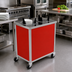 Thumbnail image #2 for Atlas Metal MEPD3-10-1/8 Mobile Enclosed Plate Dispenser, Triple Compartment, 10 1/8